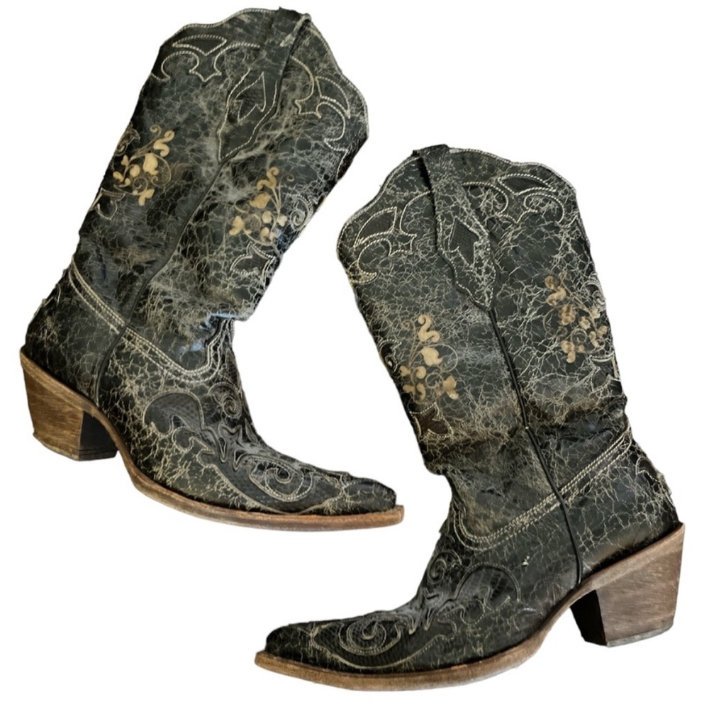 Corral Vintage Cowboy Boots Size 8.5 FINAL